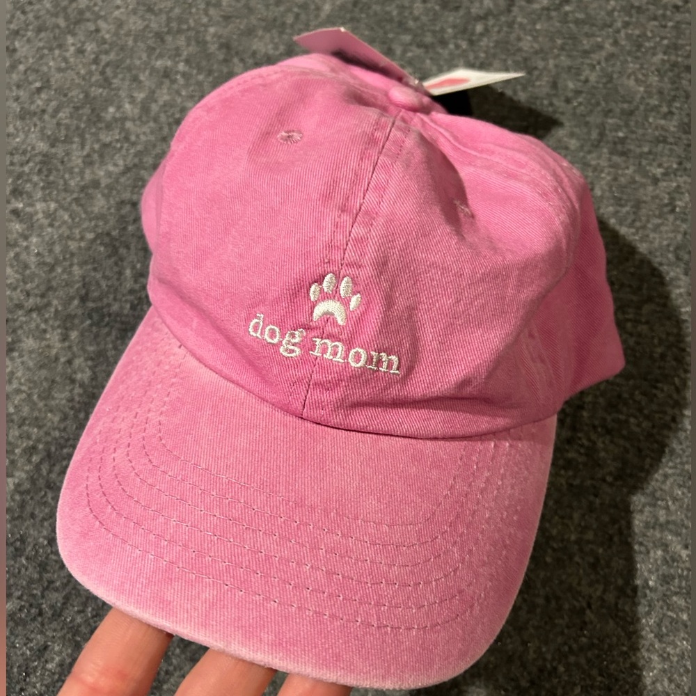 Olivia Moss Pink 'Dog Mom'  Cap NWT!!